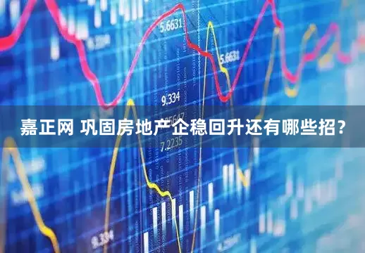 嘉正网 巩固房地产企稳回升还有哪些招？